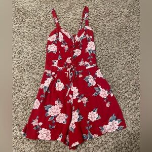 Red Hollister romper - Size Xs